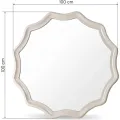 Nástěnné zrcadlo Luppo 100 cm světle béžové