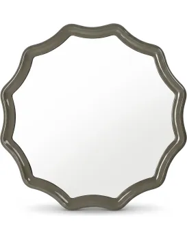Nástěnné zrcadlo Luppo 100 cm zeleno-šedé