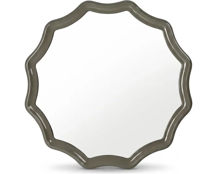 Nástěnné zrcadlo Luppo 100 cm zeleno-šedé