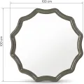 Nástěnné zrcadlo Luppo 100 cm zeleno-šedé