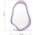 Nástěnné zrcadlo Maluma 60 cm fialové