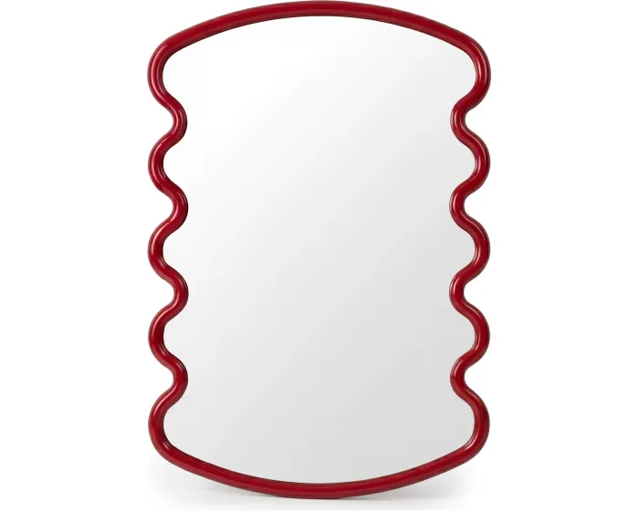 Nástěnné zrcadlo Sierra 100 cm červené