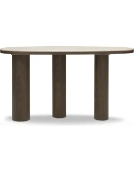 Konzolový stolek Essence 150 cm mramor/ořech tmavý
