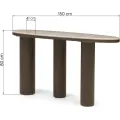Konzolový stolek Essence 150 cm mramor/ořech tmavý
