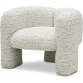 Designové křeslo Maylo bouclé krémové/béžové/šedé