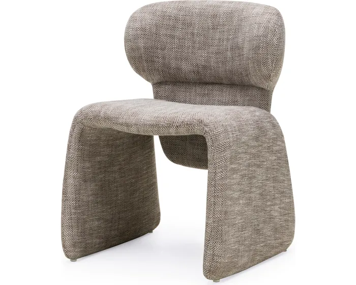 Designová jídelní židle Nabila hnědá