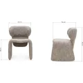 Designová jídelní židle Nabila hnědá