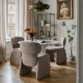 Designová jídelní židle Nabila hnědá
