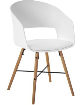 Designová židle Lena bílá