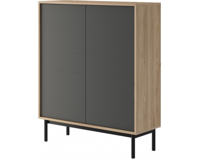 Komoda Loft II 104 cm grafit/jackson