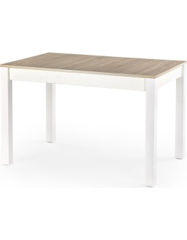 Jídelní rozkládací stůl Maurycy 118/158 cm dub sonoma/bílý