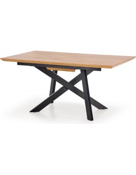 Jídelní rozkládací stůl Talo 160/200 cm dub craft zlatý/černý