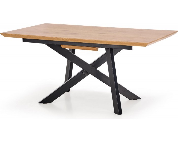 Jídelní rozkládací stůl Talo 160/200 cm dub craft zlatý/černý