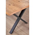 Jídelní rozkládací stůl Xaver 160/250 cm dub jasný/černý