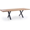 Jídelní rozkládací stůl Xaver 160/250 cm dub jasný/černý