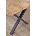 Jídelní rozkládací stůl Xaver 160/250 cm dub jasný/černý