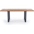 Jídelní rozkládací stůl Horus 126/206 cm dub jasný/černý