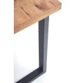 Jídelní rozkládací stůl Horus 126/206 cm dub jasný/černý