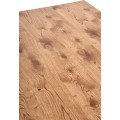 Jídelní rozkládací stůl Horus 126/206 cm dub jasný/černý