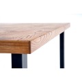 Jídelní rozkládací stůl Horus 126/206 cm dub jasný/černý