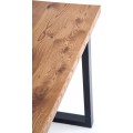 Jídelní rozkládací stůl Horus 126/206 cm dub jasný/černý