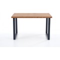 Jídelní rozkládací stůl Horus 126/206 cm dub jasný/černý