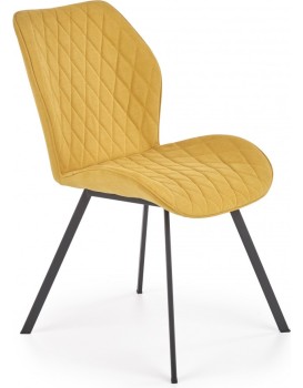 Designová židle Eviana hořčicová