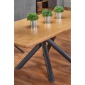 Jídelní rozkládací stůl Dixie 150/210 cm dub přírodní/černý