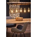 Jídelní rozkládací stůl Dixie 150/210 cm dub přírodní/černý