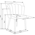 Designová židle Zelo tmavě zelená