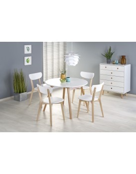 Jídelní rozkládací stůl Ruden 102/142 cm bílý