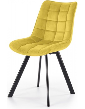Designová židle Mirah hořčicová