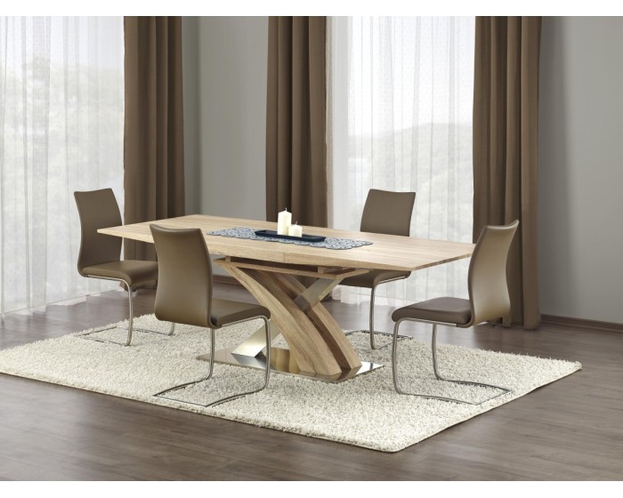 Rozkládací jídelní stůl Sandoria 160/220 cm dub sonoma