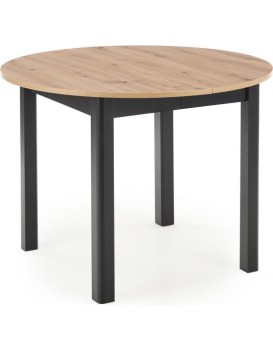 Jídelní rozkládací stůl Rigo 102/142 cm dub artisan/černý