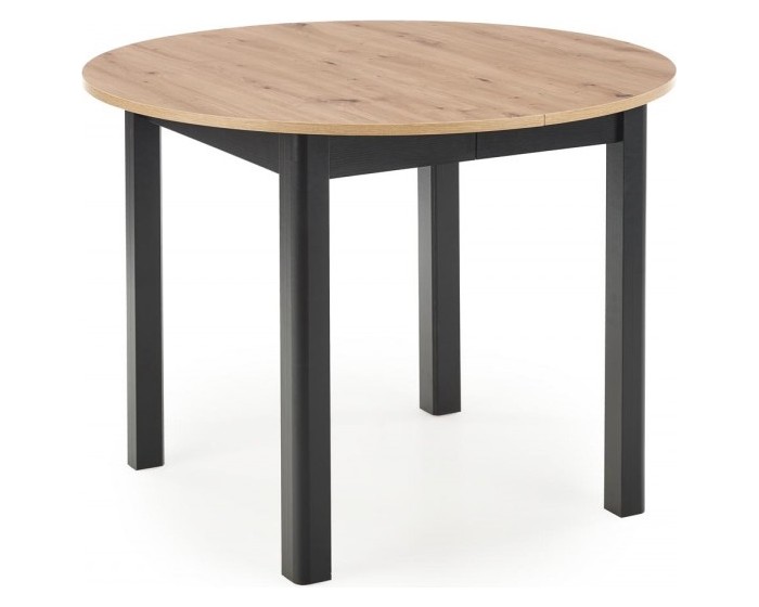 Jídelní rozkládací stůl Rigo 102/142 cm dub artisan/černý
