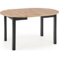 Jídelní rozkládací stůl Rigo 102/142 cm dub artisan/černý