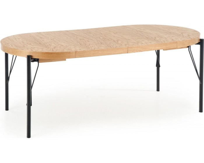 Jídelní rozkládací stůl Fero 100/300 cm dub přírodní/černý