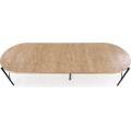 Jídelní rozkládací stůl Fero 100/300 cm dub přírodní/černý