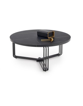 Konferenční stolek ANTICA 80 cm mramor černý