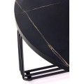 Konferenční stolek ANTICA 80 cm mramor černý