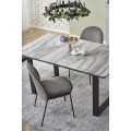 Rozkládací jídelní stůl Mary 160/200 cm bílý/šedý mramor