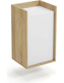 Skříňka MOBIUS 1D přírodní ořech/alpská bílá