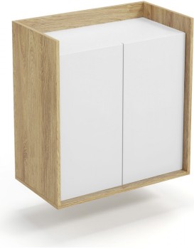 Skříňka MOBIUS 2D přírodní ořech/alpská bílá
