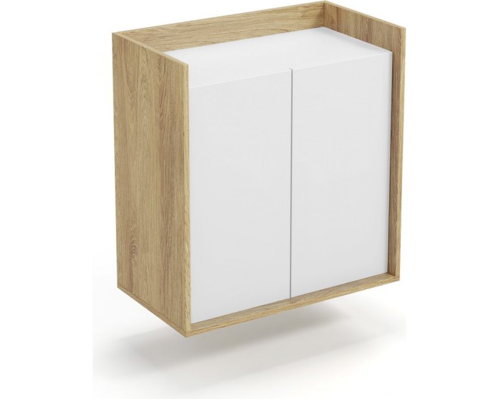 Skříňka MOBIUS 2D přírodní ořech/alpská bílá