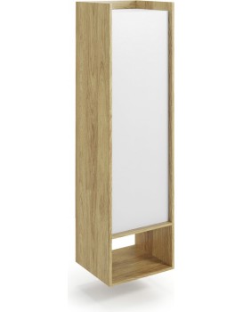 Regál MOBIUS 1D přírodní ořech/alpská bílá