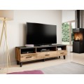 TV stolek Lotta 180 cm dub wotan/černý