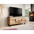 TV stolek Lotta II 150 cm dub wotan/černý