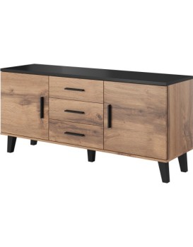 TV stolek Lotta II 150 cm dub wotan/černý