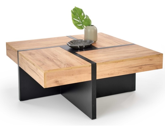 Odkládací stolek Sevilla 100 cm dub craft/černý