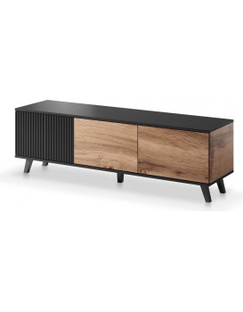 TV stolek Rakom 150 cm dub votan/černý